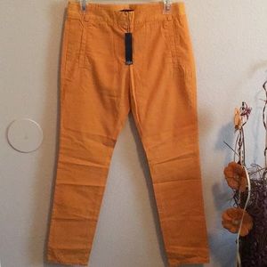 New Tibi orange khakis size 0